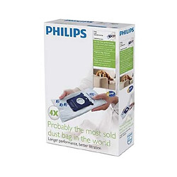 PHILIPS Sacs x 4 S-Bag Anti odeur FC8023