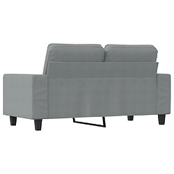 Maison Chic Canapé à 2 places,Sofa de Salon,Canapé droit Gris clair 120 cm Tissu -GKD623277 pas cher