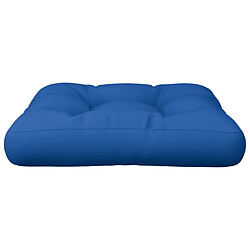 Avis vidaXL Coussin de palette bleu royal tissu