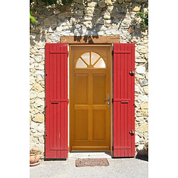 porte D'entrée Bois Vitrée, Ferji, H,215xl,90 P,gauche Cote Tableau Gd Menuiseries pas cher