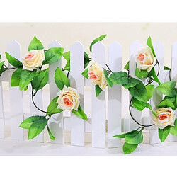 Acheter Wewoo Fleurs Artificielles champagne pour décoration de mariage à domicile, Longueur: 2.5 m, Aléatoire Couleurs Simulation de Faux Champagne Rose Ivy Vigne Tentures Guirlandes