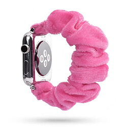 Bracelet en PU sangle de banque de tissu d'impression rose pour votre Apple Watch Series 5/4 44mm/Series 3/2/1 42mm