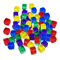 Acheter 500pcs 10mm Dés Dés de Jeu de Dés Transparents pour Le Passe-Temps de Jeu Du MDN