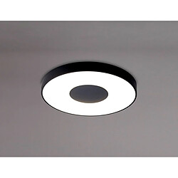 Inspired Plafonnier Rond 80W LED Avec Télécommande 2700K-5000K, 3900lm, Noir, 3 ans de Garantie