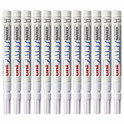 Uni Ball Marqueur permanent Uni-Ball Paint PX-21L Blanc 12 Unités