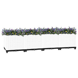 Maison Chic Jardinière,Lit surélevé - Bac à fleurs - pot de fleur 160x40x38 cm Polypropylène -GKD23798