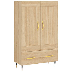 vidaXL Buffet haut chêne sonoma 69,5x31x115 cm bois d'ingénierie