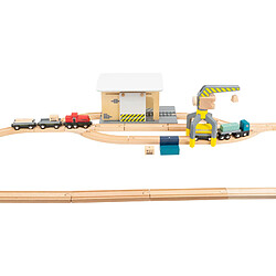 Small Foot Gare de marchandises avec accessoires en bois