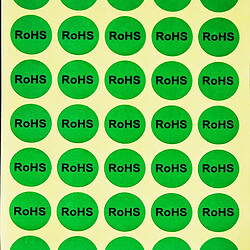 Avis Wewoo Autocollant RoHS de forme ronde1000 PCSDiamètre 15mm