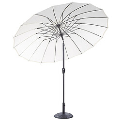 Beliani Parasol de jardin d 2.55 m beige clair BAIA pas cher