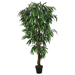 vidaXL Manguier artificiel 450 feuilles 120 cm vert