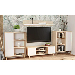 Avis Kobi Meuble TV Focus blanc bois 155cm