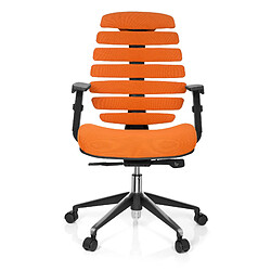 Chaise de bureau / Chaise pivotante ERGO LINE II tissu orange hjh OFFICE 