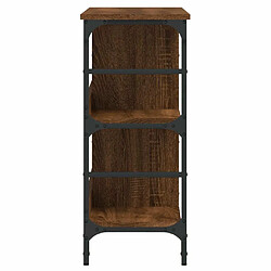 Maison Chic Commode Buffet - Meuble de rangement chêne marron 102x32x73,5 cm bois d'ingénierie -GKD55881 pas cher