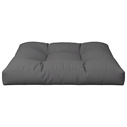 Avis vidaXL Coussin de palette anthracite 70x70x12 cm tissu