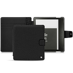 Housse cuir Amazon Kindle Oasis (2017) - Rabat portefeuille - Ebène ( Noir / Black ) - NOREVE