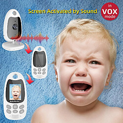 MONMECD BabyPhone Vidéo Sans Fil Multifonctions-sans Fil-VOX-Ecran 2.0 LCD-Caméra Bidirectionnel - Vision Nocturne-Berceuses pas cher