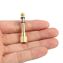 Acheter 2x 6.35mm À 3.5mm Convertisseur Prise + 2x 3.5mm À 6.35mm Mâle À Femêlle Plug