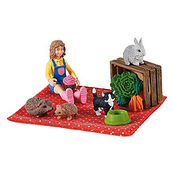 Schleich Ensemble de Jeu Pique-Nique avec les Petits Animaux Farm World Multicolore