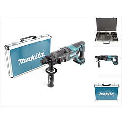 Makita DHR 241 18 V Li-ion Perforateur-Burineur sans fil SDS-Plus + Makita D-42444 SDS-Plus Set de Forets et de Burins 17 pièces dans Mallette Alu