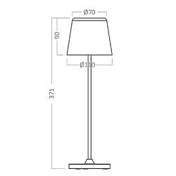 Avis BRAYTRON Lot de 2 lampes de table rechargeables blanc 3W 3000K IP44