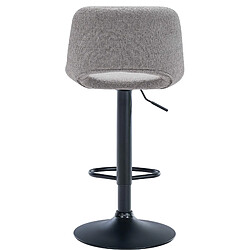 Non Tabouret de bar Camden tissu noir