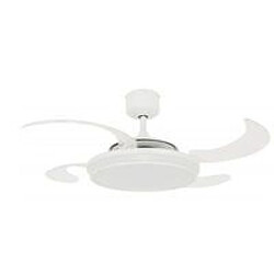 Boutica-Design Ventilateur Evo1 122cm Blanc Rétractable