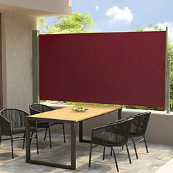 vidaXL Auvent latéral rétractable de patio 160x300 cm Rouge