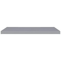 Avis vidaXL Étagères murales flottantes 2 pcs gris 90x23,5x3,8 cm MDF