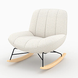 RENDEZ VOUS DECO Rocking chair Alvin - Blanc cassé