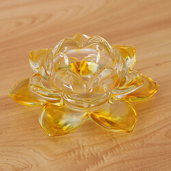 Acheter Porte-bougie chauffe-plat en forme de fleur de Lotus en verre de cristal