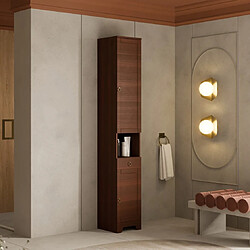 Kiamami Valentina COLONNE DE SALLE DE BAIN HAUTE EN NOYER STYLE CAMPAGNARD | TOSCANA