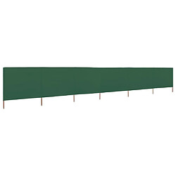 Maison Chic Paravent/Cloison de séparation 6 panneaux Tissu 800 x 80 cm Vert -MN20706