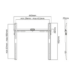 Acheter Kimex Support mural fixe pour écran TV 32"-55"