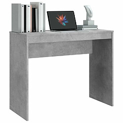 Acheter Maison Chic Bureau,Table de travail pour chambre Gris béton 90x40x72 cm Bois d'ingénierie -GKD91494