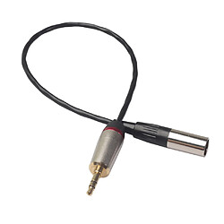 Avis Câble De Transfert Audio Stéréo D'appareil Photo TRS Mâle De 3,5 Mm Au Câble XLR Noir 0.3m