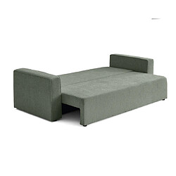 Bestmobilier Topaze - canapé 3 places - convertible avec coffre - en tissu velours relief