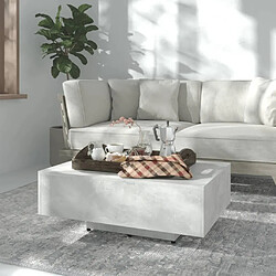 ComfortXL Table Basse Gris Béton 85x55x31 Cm Aggloméré