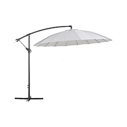 Beliani Parasol de jardin gris clair d 268 cm CALABRIA II