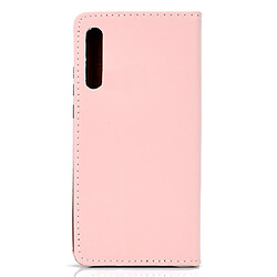 Avis Wewoo Housse Coque Etui en cuir avec rabat horizontal pour Samsung Galaxy A50couleur unieavec fente carte et support Rose