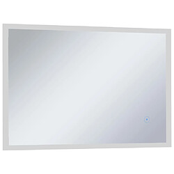 Avis Maison Chic Miroir mural à LED et capteur, Miroir mural de salle de Bain tactile 100x60cm -MN79044