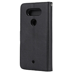 Avis Wewoo Housse Coque Pour LG G8 ThinQ Solid Color Horizontal Flip de protection avec support et fentes cartes et portefeuille et cadre photo et lanière noir