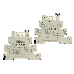 2 pièces hongfa hf41f pcb relais 5 broches prise relais 6-24v ac / cc 6a 41f-1z-c2-1