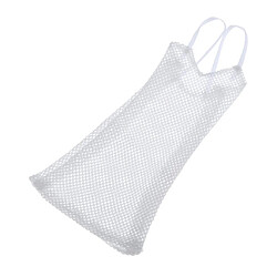 Acheter 1/6 Mesh Strap Dress Femmes Vêtements Pour 12 '' Action Figure Accessoires Blanc