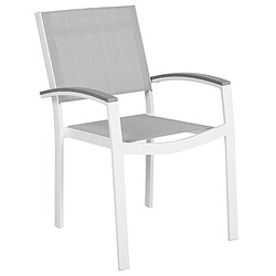 Acheter Beliani Chaise de jardin PERETA Métal Gris