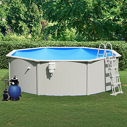 vidaXL Piscine avec pompe filtrante à sable et échelle 460x120 cm