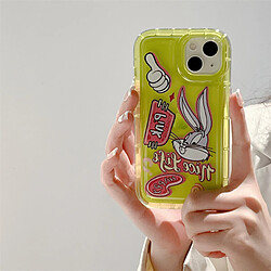 GUPBOO Étui pour iPhone13ProMax Fun Thumb Bizan Rabbit Niche Coque de téléphone résistante aux chutes