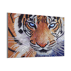 Peinture de diamant en forme spéciale 5D point de croix bricolage Kits Arts Craft-Tiger