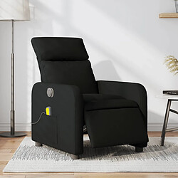 vidaXL Fauteuil de massage inclinable électrique Noir Tissu