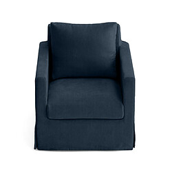 Lisa Design Serena - fauteuil déhoussable en velours pas cher